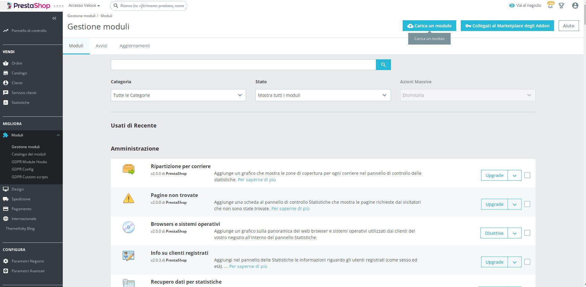 impossibile caricare nuovo modulo · Issue #27607 · PrestaShop ...