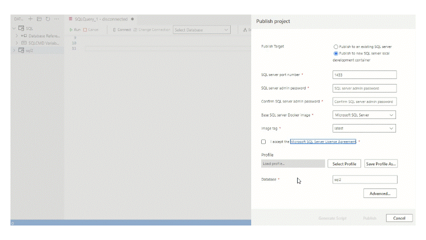 A11y_SQL database projects extension_Database Project_Database Project ...