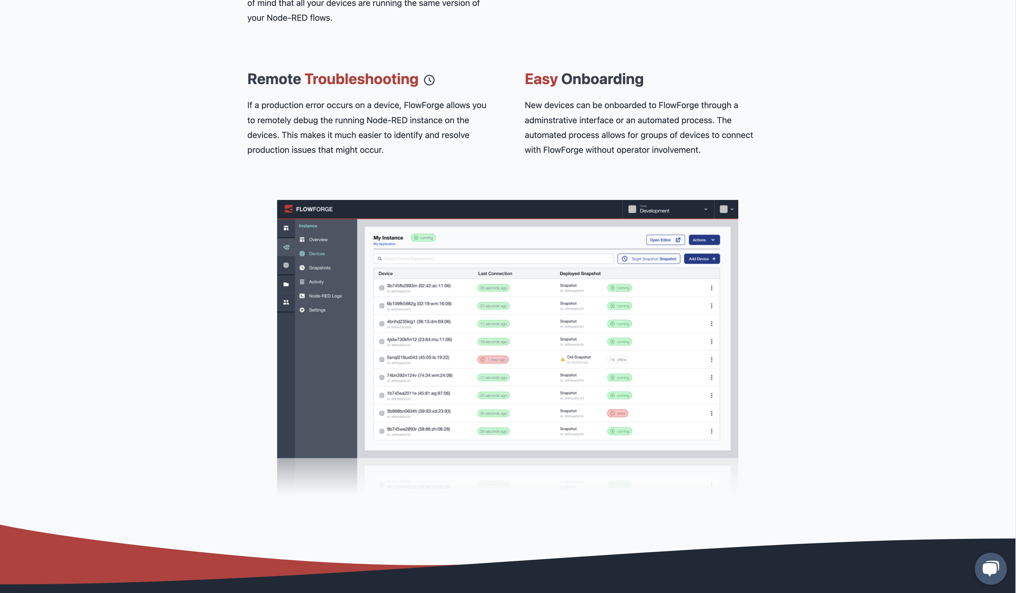 Create screenshot for device management page · Issue #545 · FlowFuse ...