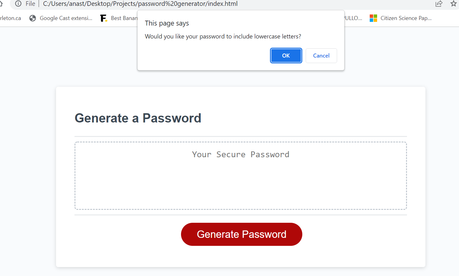 GitHub - SierraDavis2000/Password-Generator: Challenge 3 - Password ...