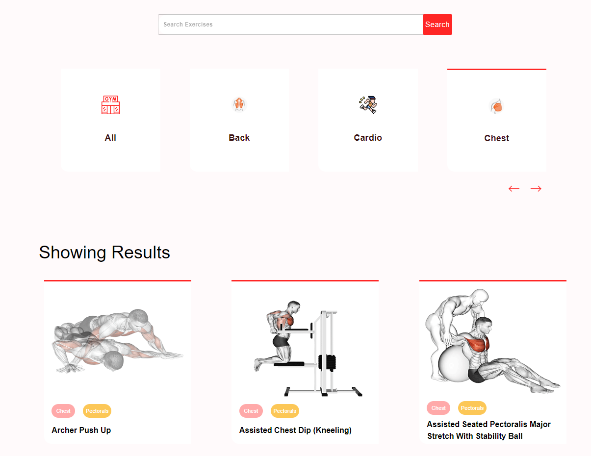 GitHub - mborsch/fitness-app: Allows users to search for exercises ...