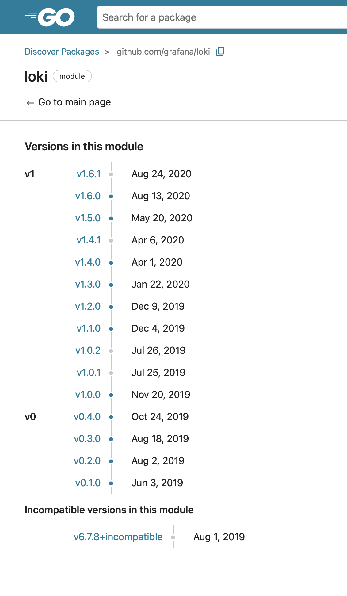 Make package Go Module compatible · Issue #4359 · grafana/loki · GitHub