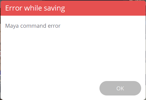 Error while Saving :: Maya command error · Issue #391 · krathjen ...