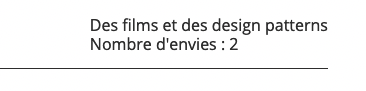 Le nombre d'envies de l'en-tête