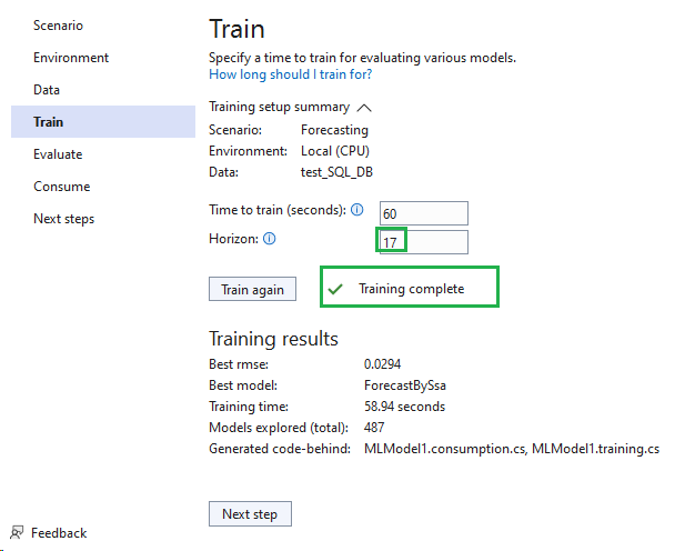 Forecasting: Training error with message "overflow" when setting ...