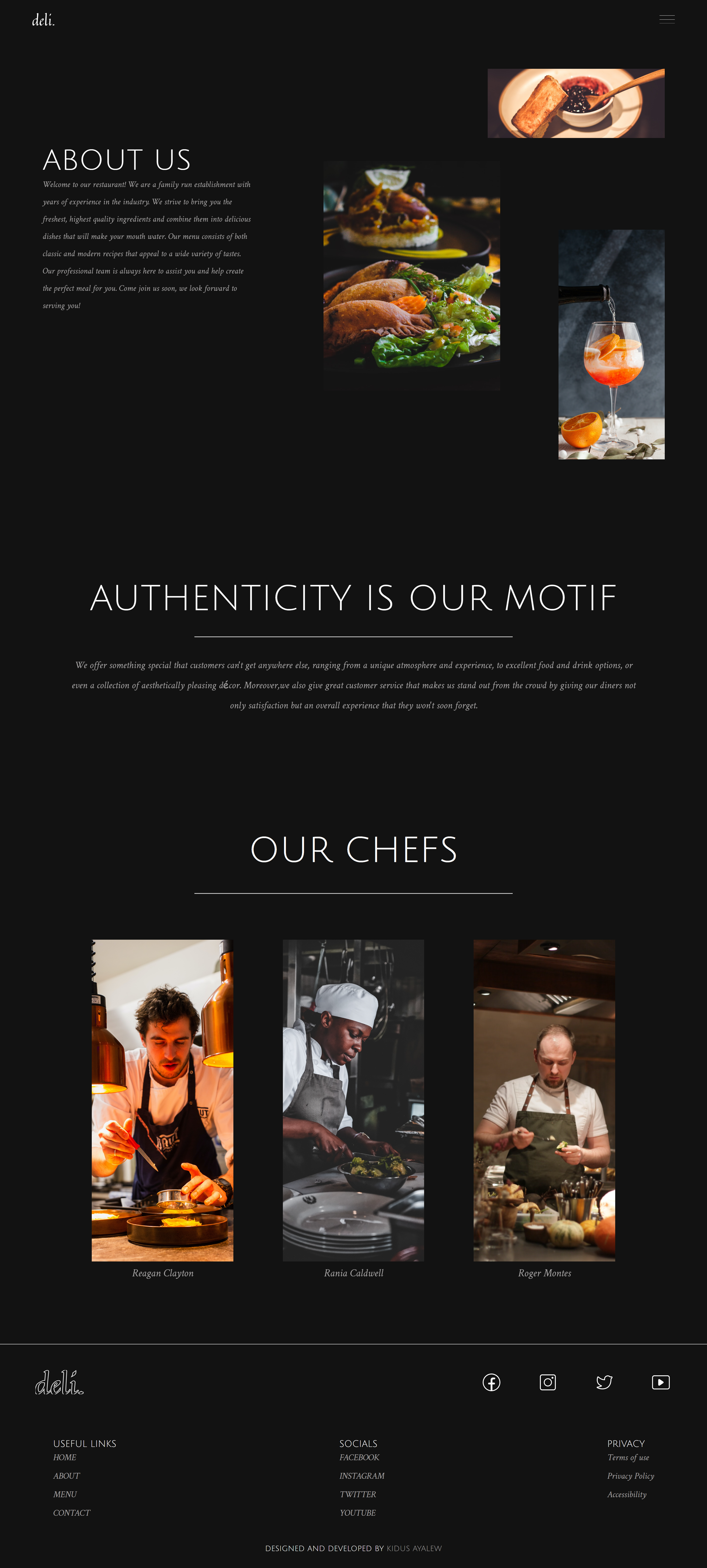 GitHub - kidusfmariam/deli-divine: A restaurant Website