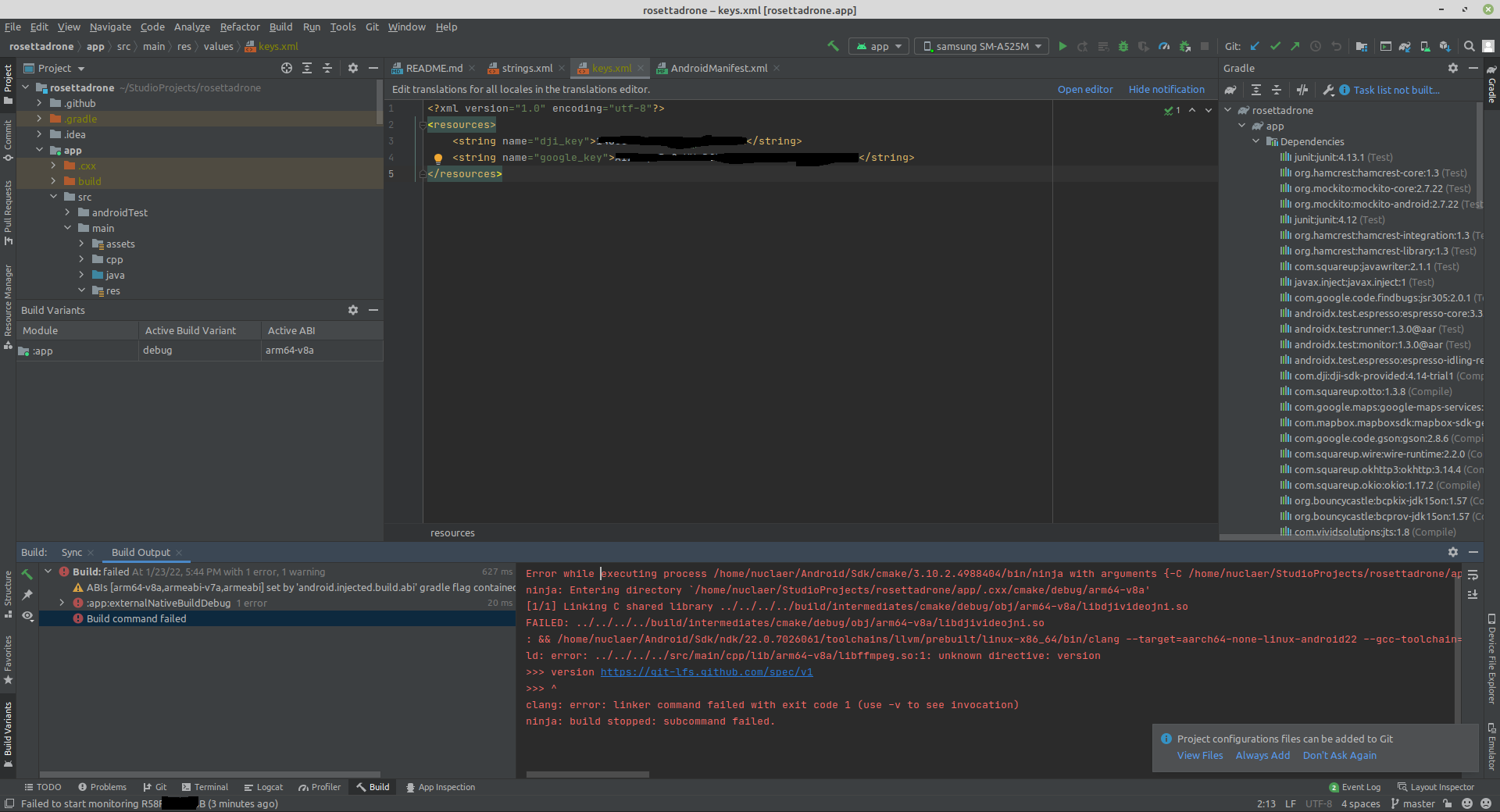 Build Failure on Linux, for Android phone with ARM architecture · Issue ...