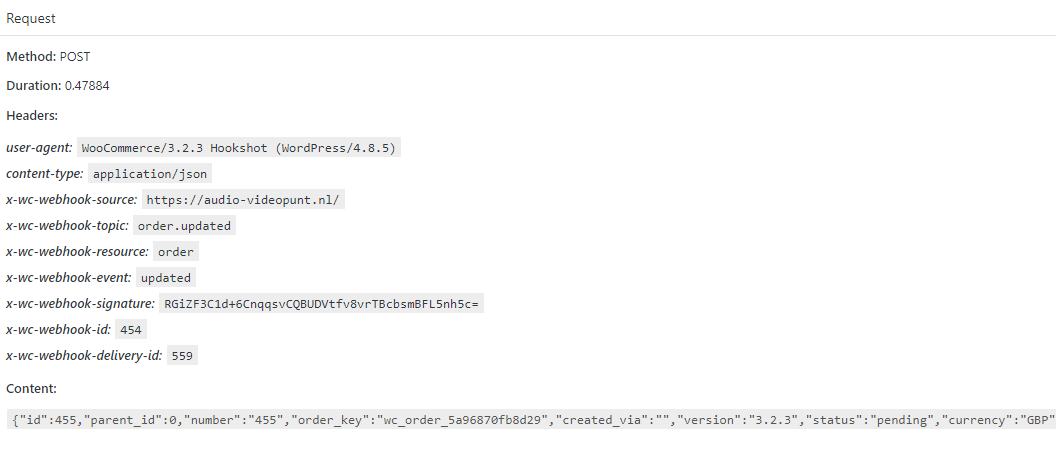 Empty webhook response · Issue #19167 · woocommerce/woocommerce · GitHub