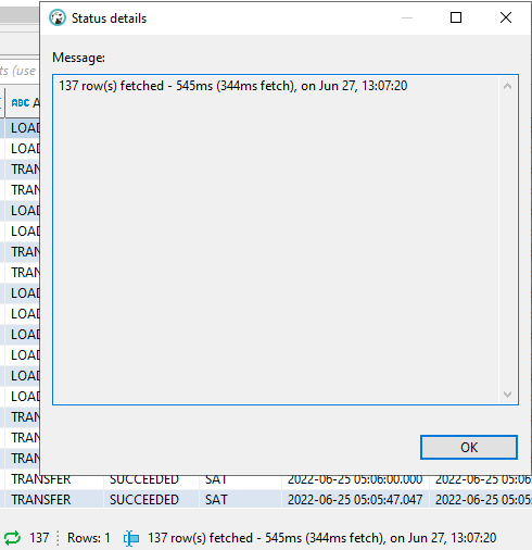 Status bar with fetched rows and execution time · Issue #16895 ...