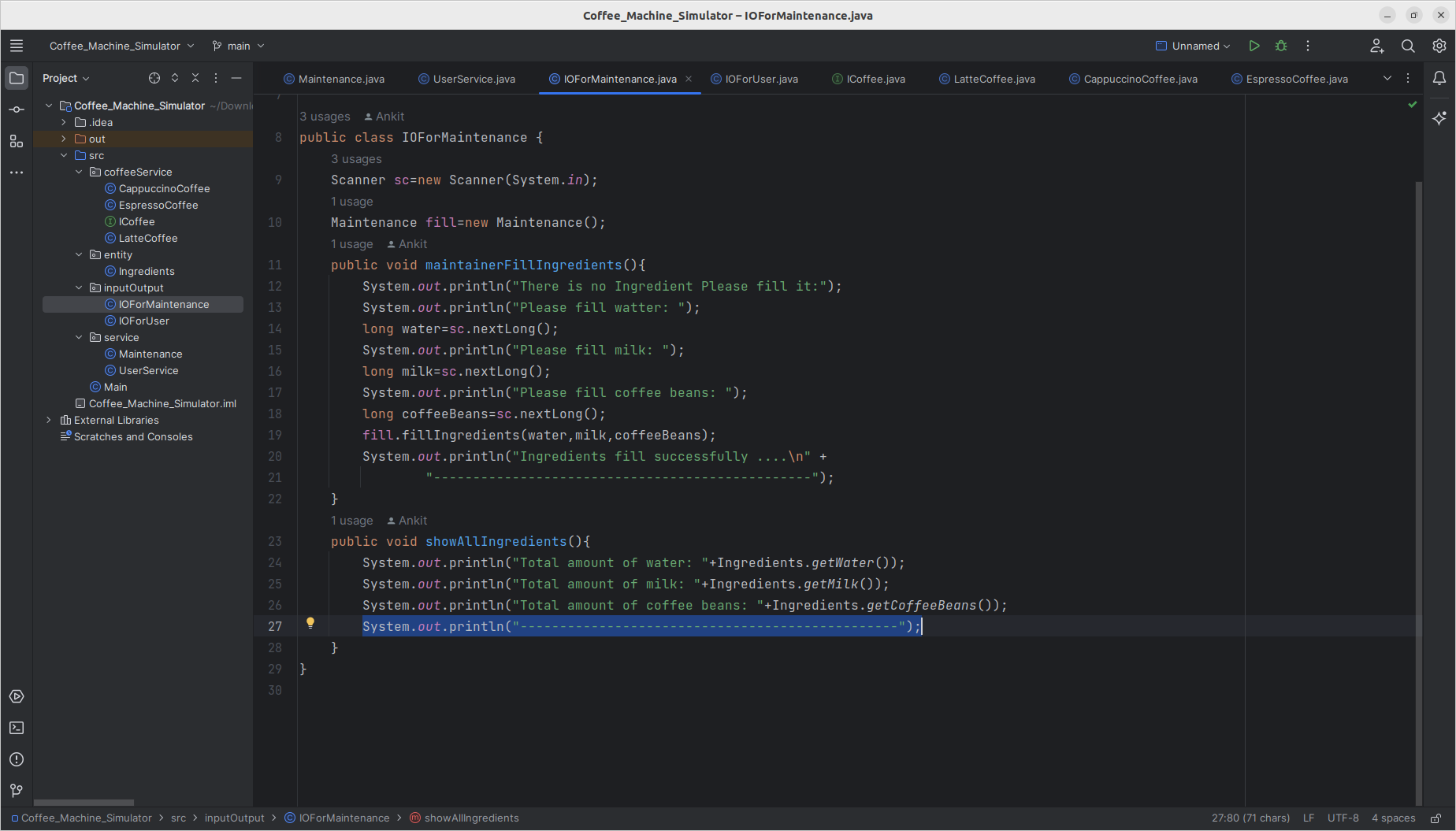 GitHub - AkankitAk/Coffee_Machine_Service
