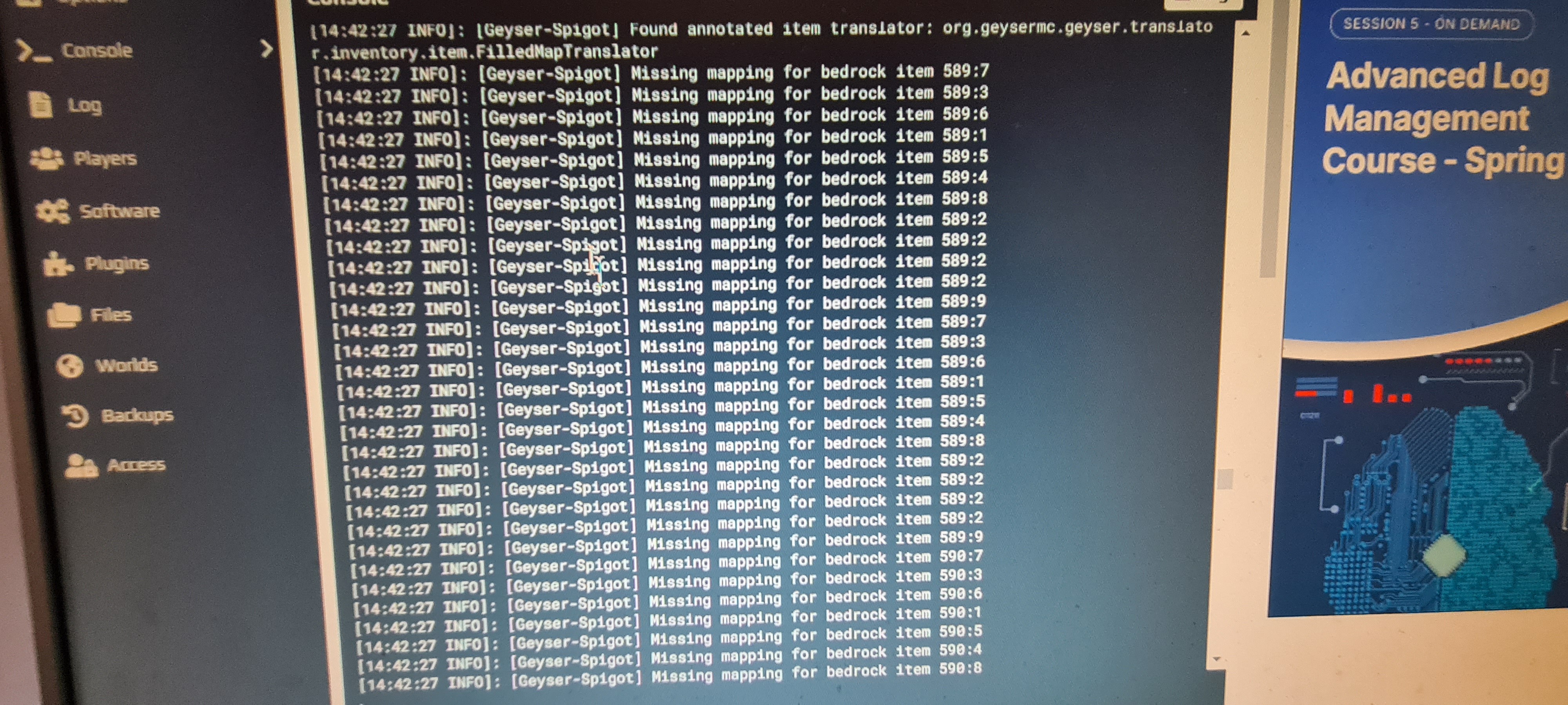 Geyser Console Debugging Says Inmapped Items · Issue #2928 · GeyserMC ...