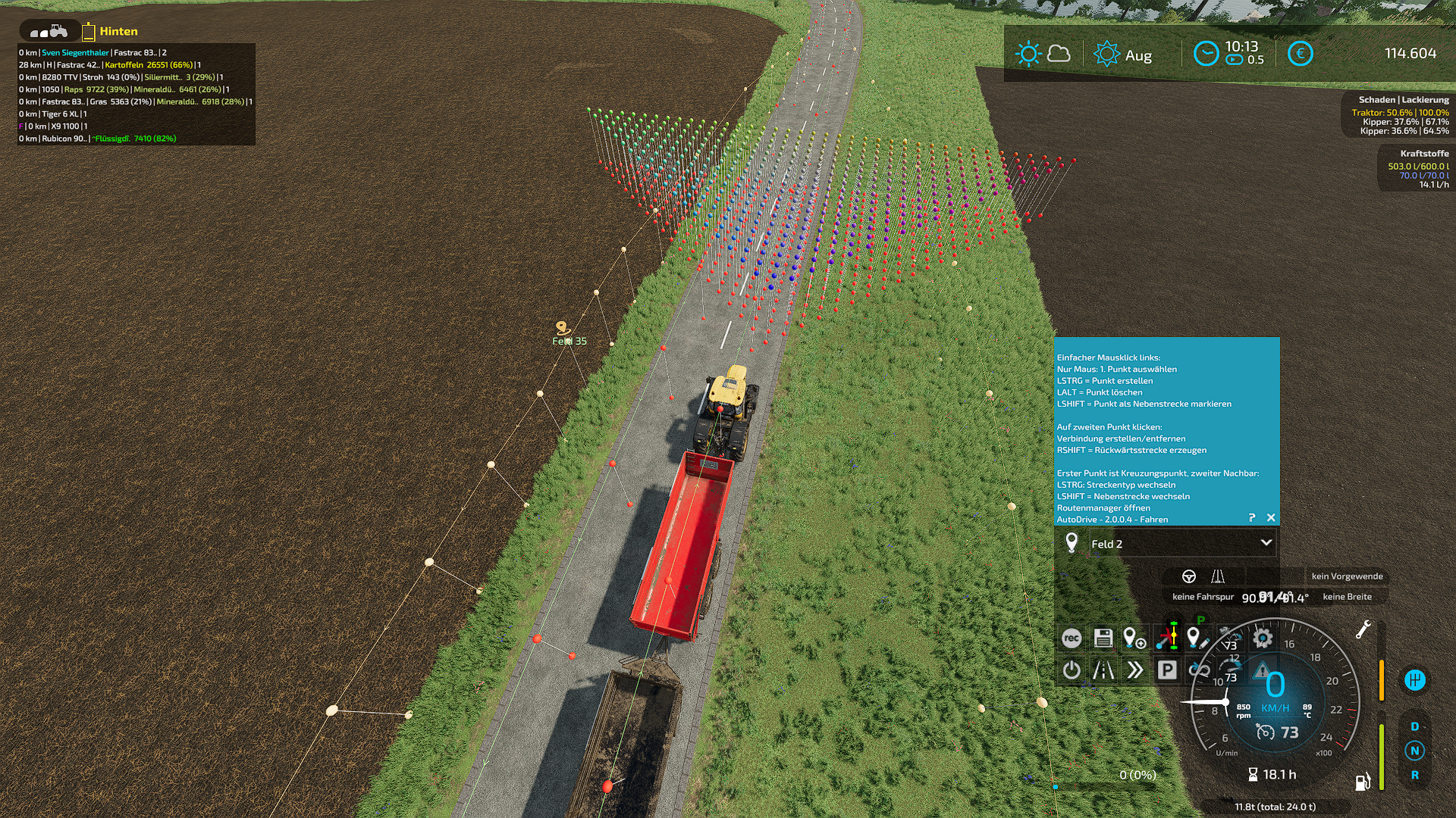 Creating only One Waypoints doesnt work, it produces 200+ points ...