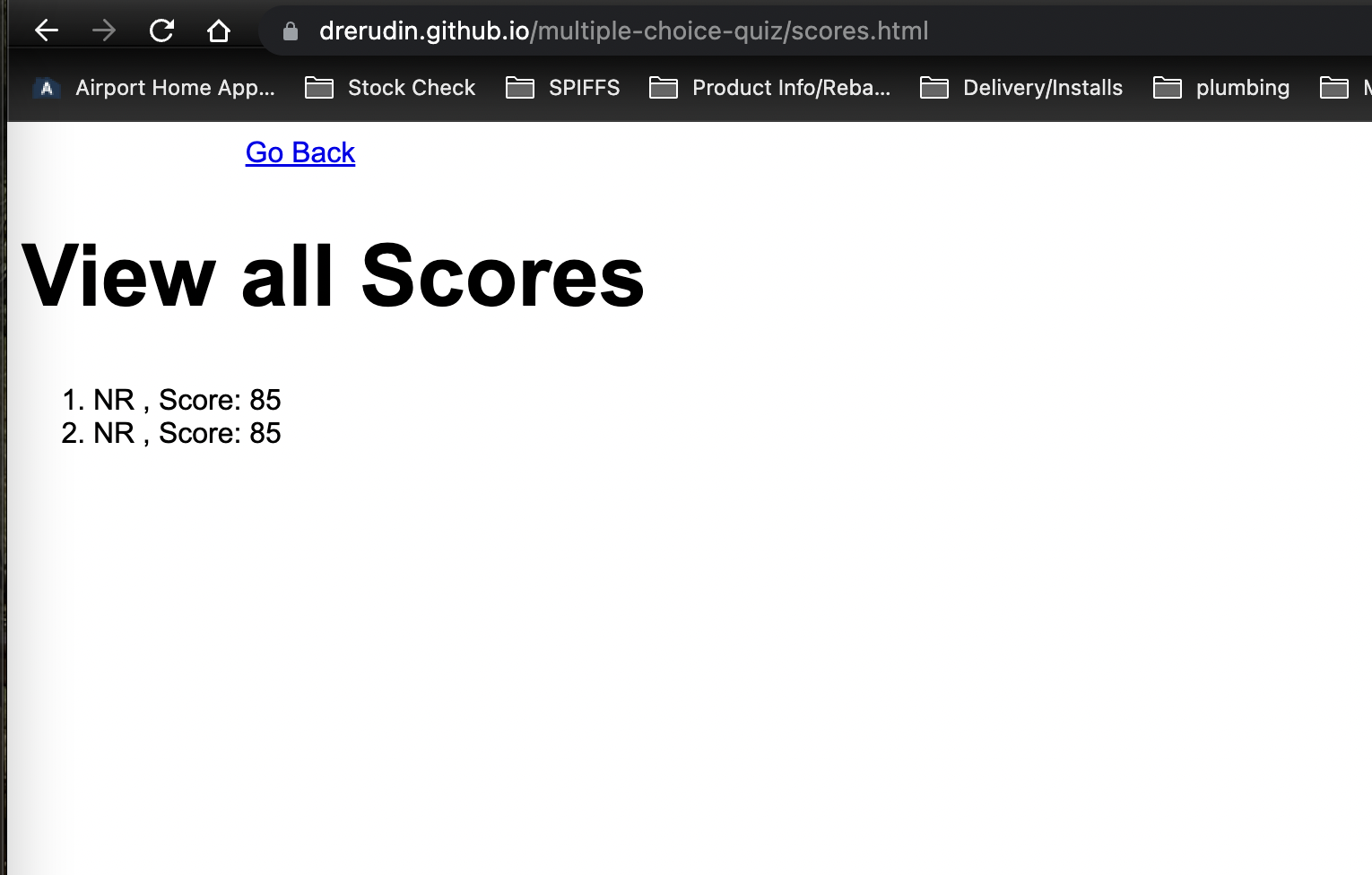 GitHub - drerudin/multiple-choice-quiz