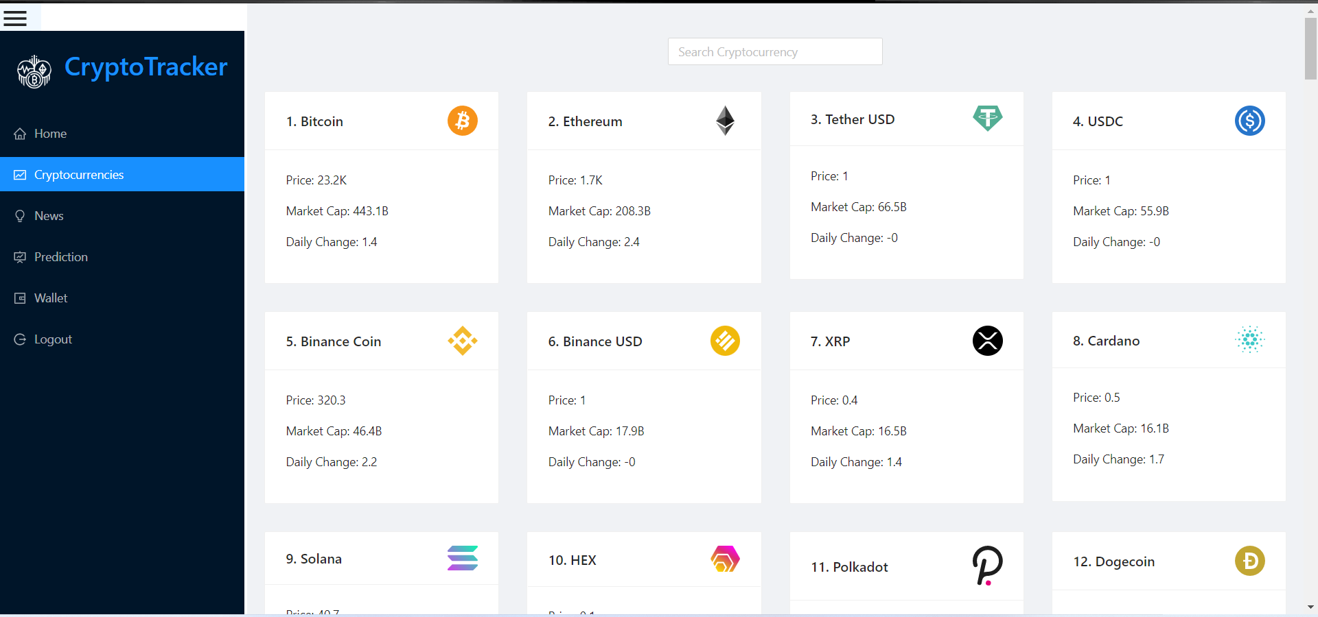 GitHub - mkovelamudi/cryptoTracker