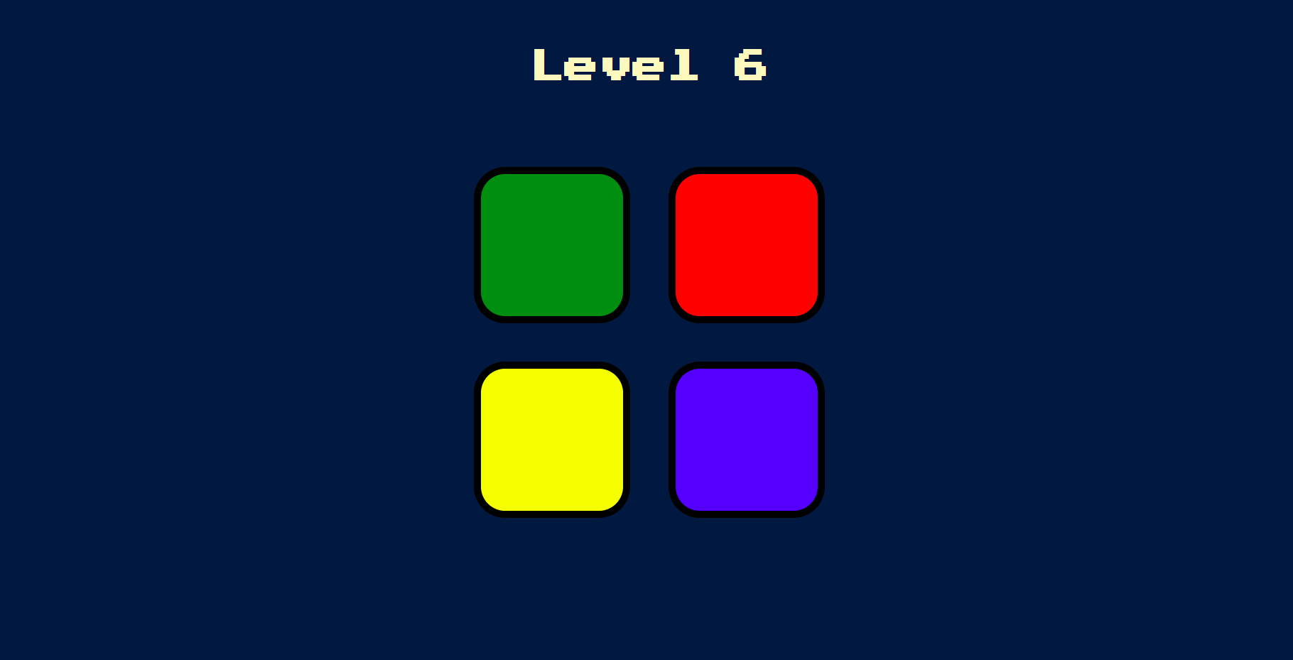 GitHub SrividyaBV1996/simongame An interesting memory game.