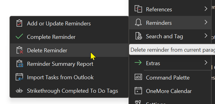 Deleting Reminders not just completing them · Issue #939 · stevencohn ...