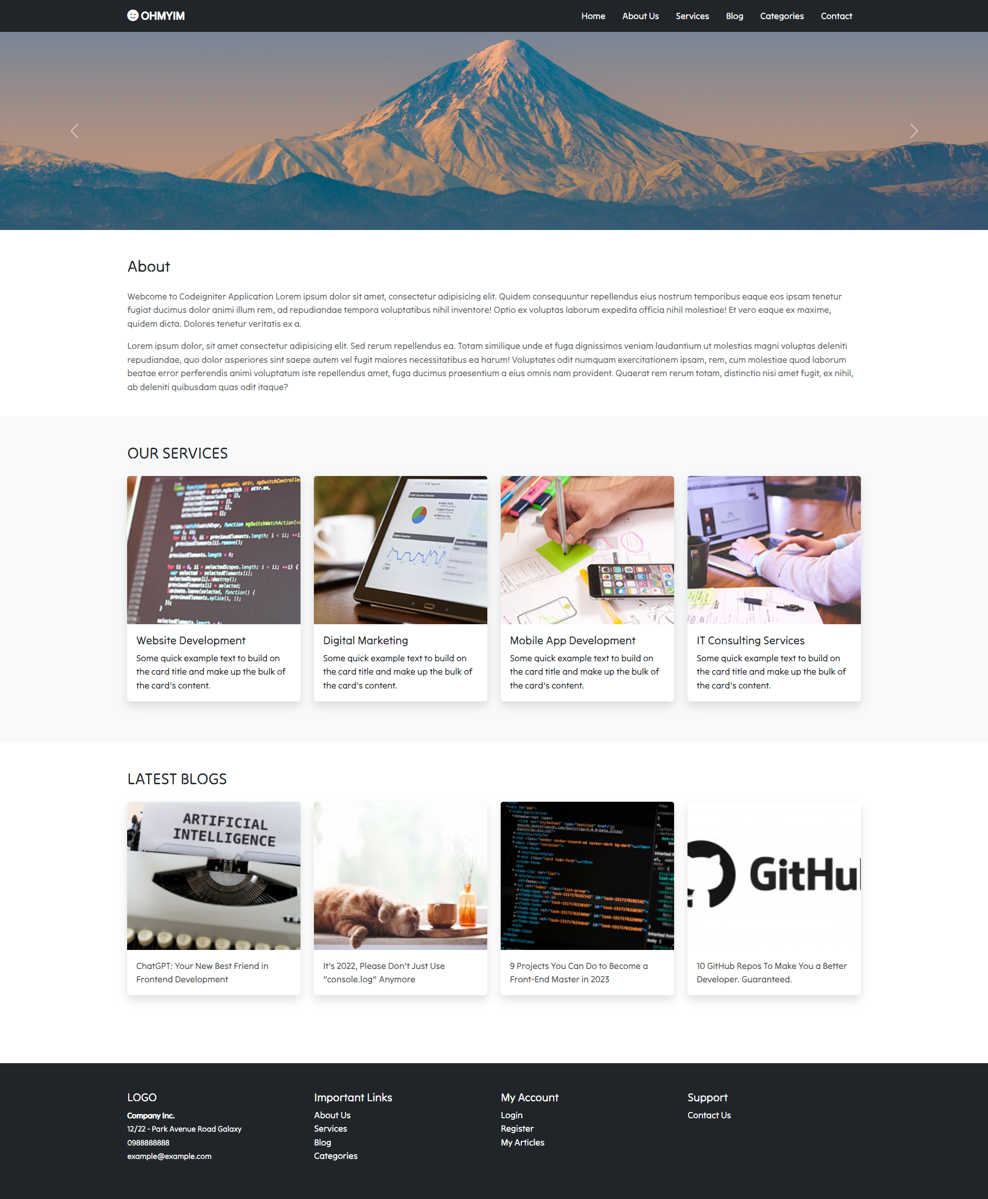 GitHub - OhmYimDev/Codeigniter-Web-Application · GitHub