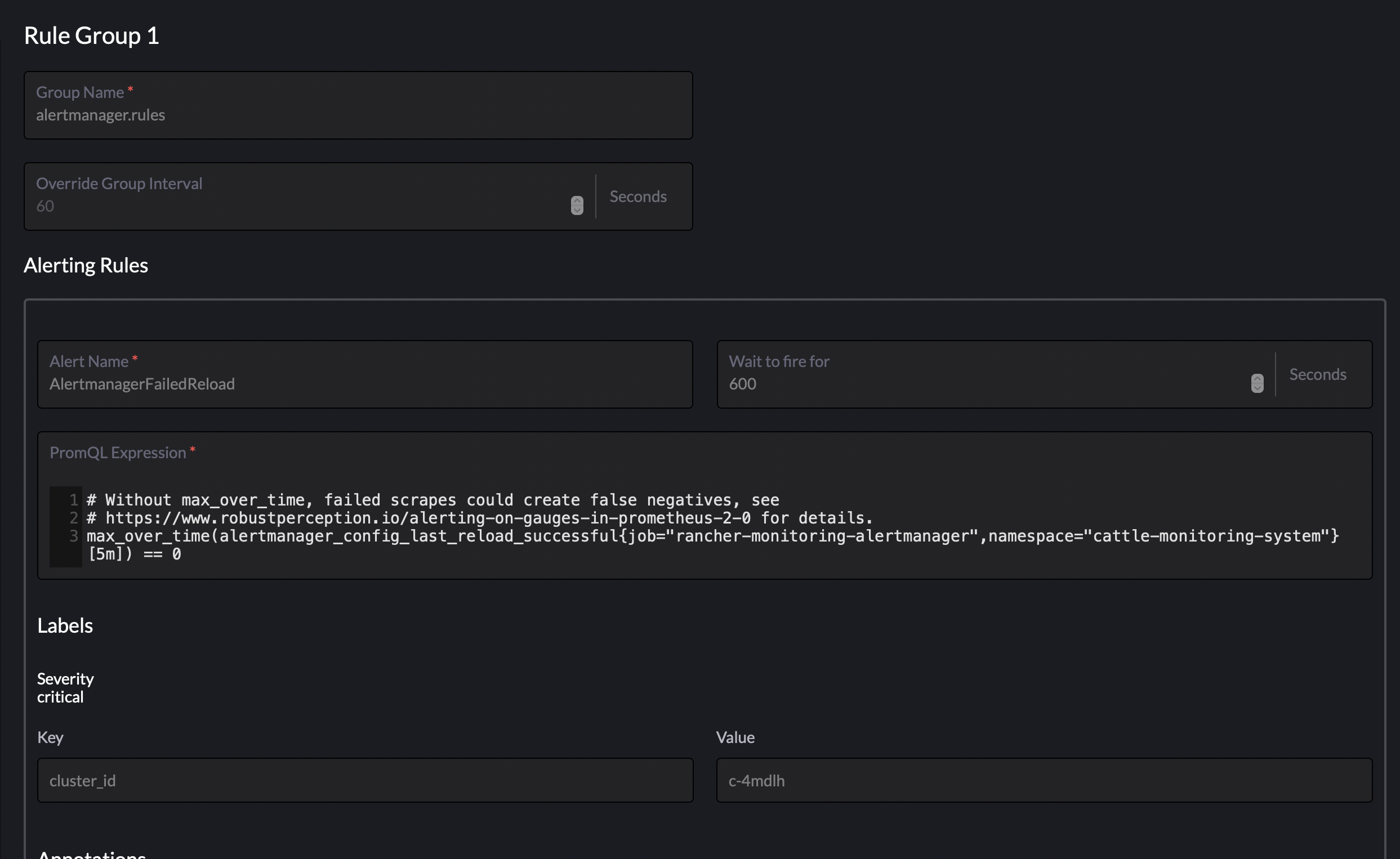 Adding clusterid label to new Prometheus Recording rules created from