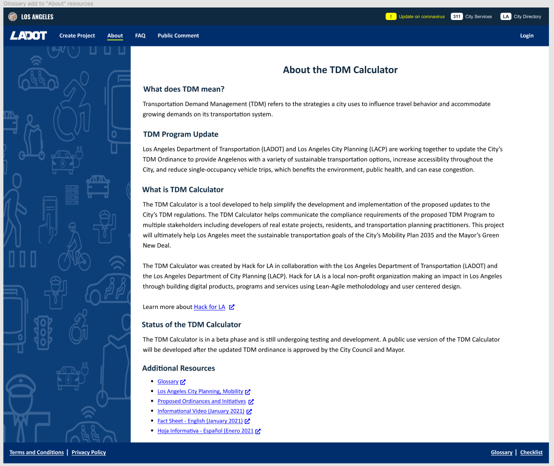 Glossary added to About resources
