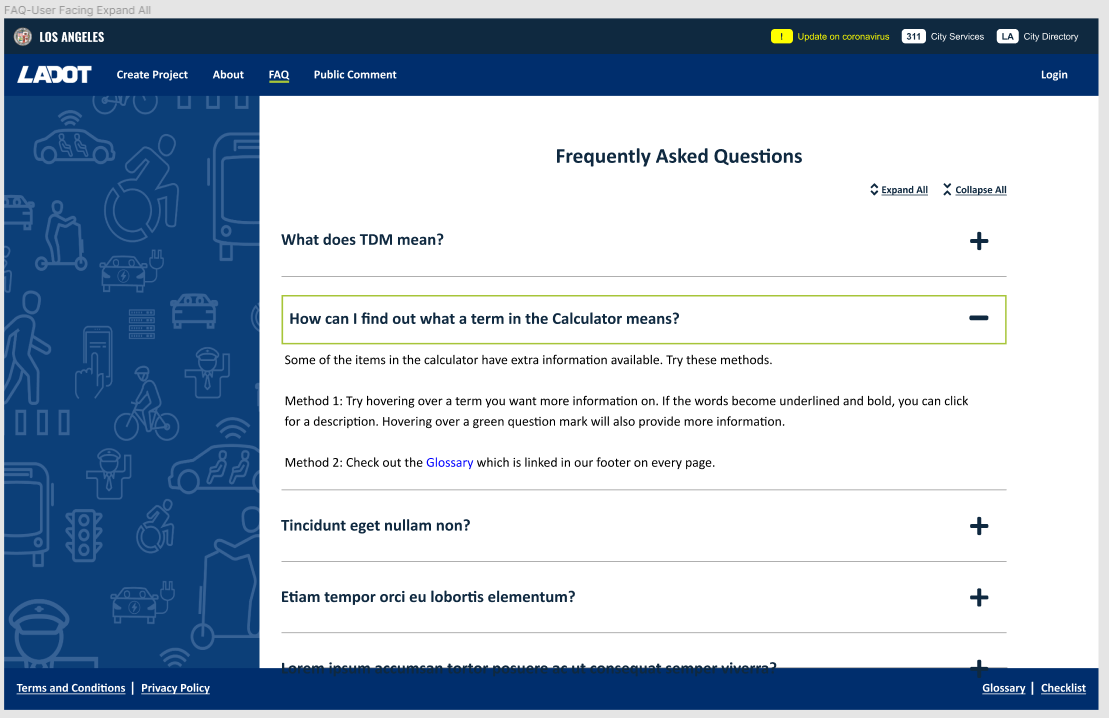 FAQ one question expanded