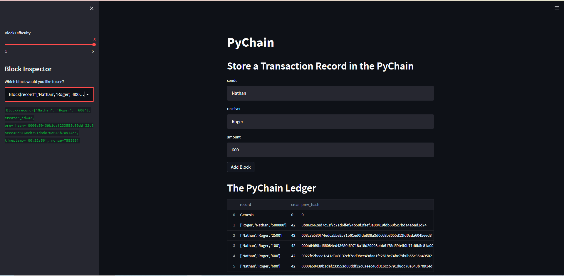 GitHub - Roger-Hull/blockchain_ledger: Using streamlit to demo ...