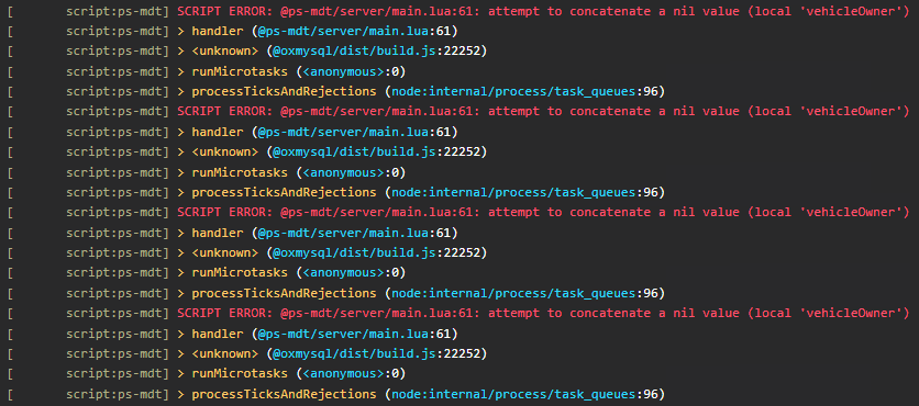 vehicleOwner error · Issue #167 · Project-Sloth/ps-mdt · GitHub