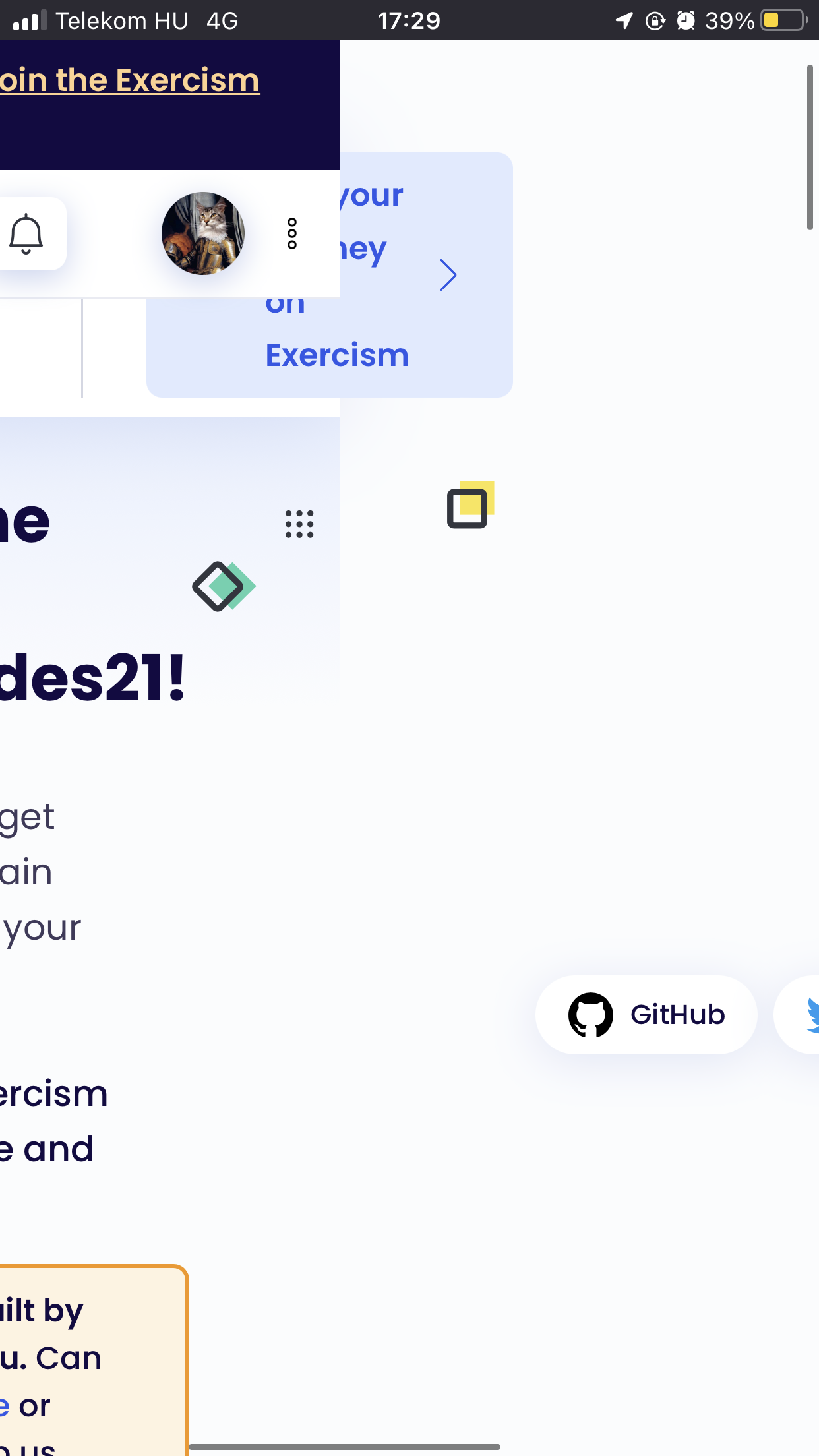Umm mobile version is broken, fix it pls · Issue #6265 · exercism ...