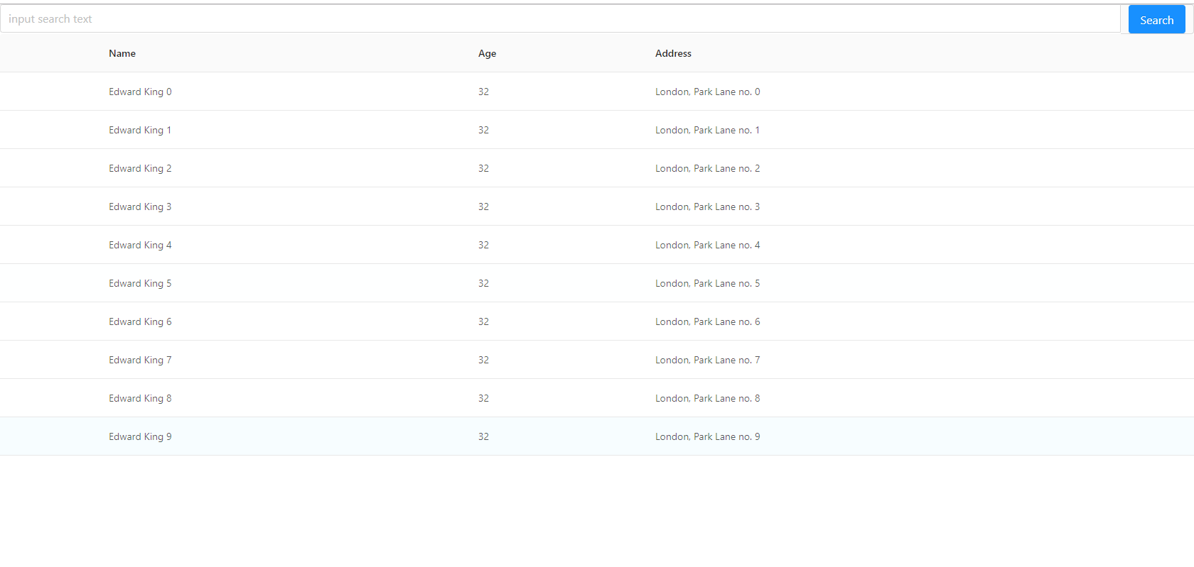 After the production build project, the Table checkbox and expand ...