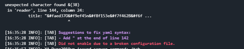 Bug: Error message from yaml · Issue #592 · NEZNAMY/TAB · GitHub