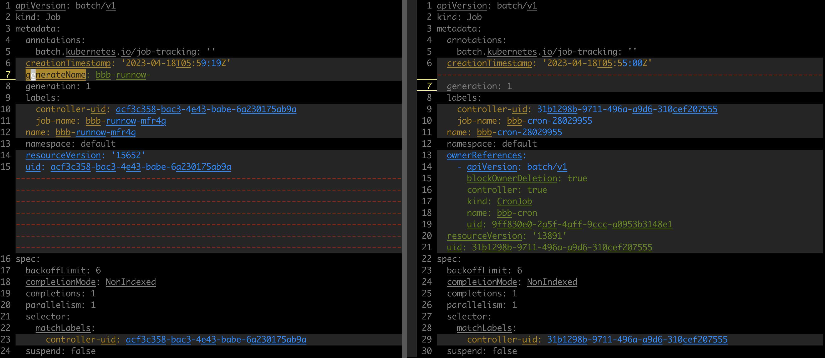Cronjob Run Now not generate resources as expected · Issue 8683