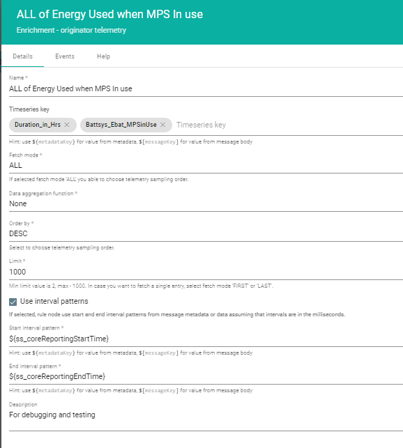 [Bug] "Originator Telemetry" rule node not calculating the right SUM ...