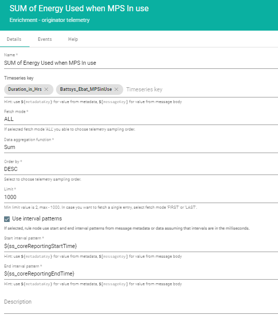 [Bug] "Originator Telemetry" rule node not calculating the right SUM ...