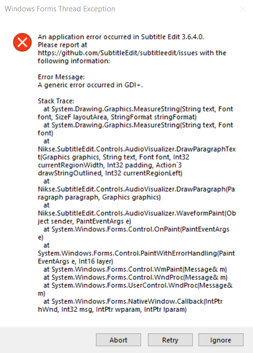 An Error · Issue #5789 · SubtitleEdit/subtitleedit · GitHub