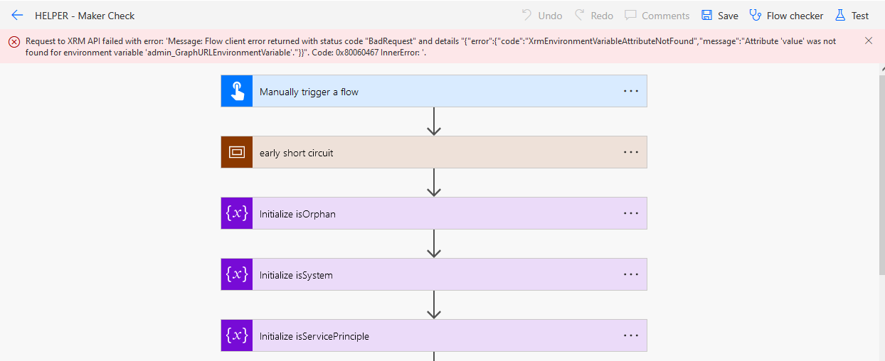 HELPER - Maker Check error - Attribute 'value' was not found for ...